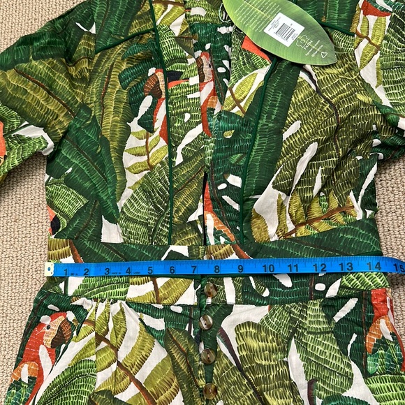 FARM Rio Green Tropical Jumpsuit - Picture 5 of 14